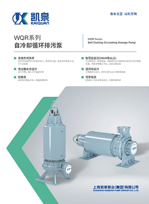 WQR系列自冷却循环排污泵